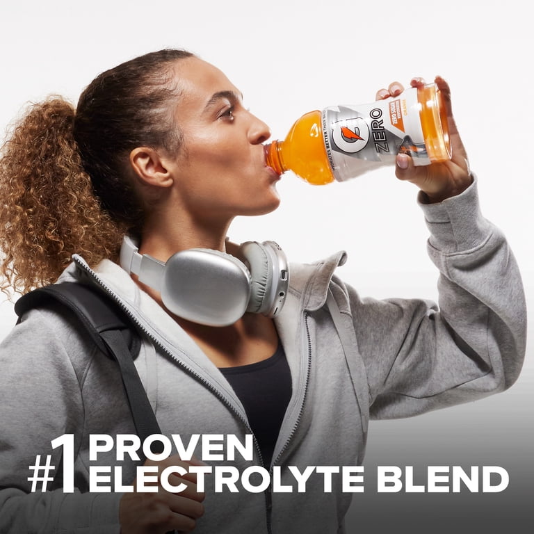 Gatorade, Sports Drink, G Zero Sugar 28 oz Bottle, Orange Flavored