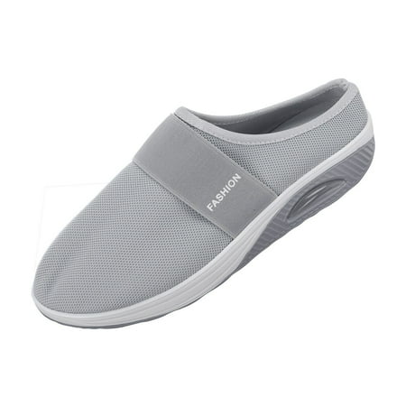 

Mzoazpie Wedges Slipper for Women Comfortable Work Shoes for Women Business Casual Mesh Kick Shoes Ladies Casual Shoes for Women for Fall Casual Shoes Net Platform Womens Business Casual Shoes Wi
