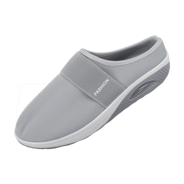 Kcodviy Sandales Compensées pour Femmes Chaussures Décontractées Chaussures à Enfiler en Maille Chaussures Kick pour Dames Chaussures Habillées Décontractées pour Femmes Chaussures Décontractées en Filet Plateforme Chaussures Décontractées à Enfiler pour Femmes à Porter avec des Robes Décontractées Chaussures