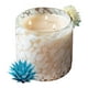 thumbnail image 1 of Vela Aromatica DE Cera DE Soya 100% Artesanal MIEL DE FUEGO Aroma Flor DE Cactus y Jade 450 gr, 1 of 7