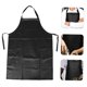 thumbnail image 5 of WHAMVOX Delantal De Cocina Impermeable Negro En PU Resistente Y Reutilizable Para Uso Doméstico, 5 of 8