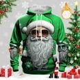 thumbnail image 2 of CONZONE Christmas Mens Hoodies Xmas Santa Claus Hoodie for Men Graphic Long Sleeve Warm Pullover Hooded Sweatshirt Soft Fall Winter Sweatshirts With Pocket, 2 of 3