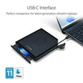 thumbnail image 4 of ASUS ZenDrive V1M External DVD Drive and Writer with Built-in Cable-Storage Design, USB-C Interface, Compatible with Win 11 and macOS, M-DISC Support (SDRW-08V1M-U), 4 of 5