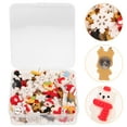 thumbnail image 4 of 80pcs Christmas Theme Snowflake Push Pins Thumb Tacks Drawing Pins, 4 of 6