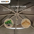 thumbnail image 3 of Sunjoy 11 ft. x 13 ft. Gazebo with Sunbrella Shade Fabric Canopy Roof, Outdoor Patio Steel Frame 2-Tier Soft Top Gazebo with All Aluminum Posts,5 Years Non-Fading, 3 of 16