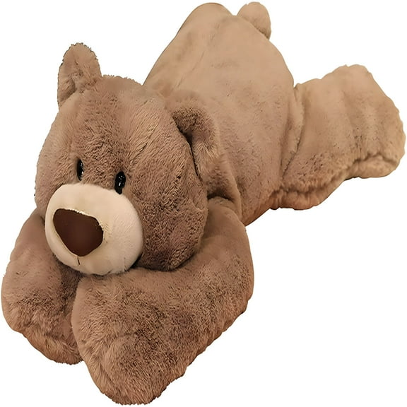 BESTSKY Weighted Stuffed Animals,Weighted Bear Stuffed Animal Toy Brown Bear Plush Throw Pillow Gifts for Boys Girls,11.8 inch