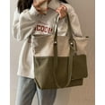 thumbnail image 3 of Kukuzhu Canvas Shoulder Bag Women Soft Fashion Hobo Bag Casual Large Shopping Traveling Tote Bag Purse, 3 of 6