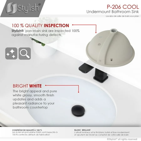 Ul Li Built Per Standards P This Bathroom Sink Has Been Build Meeting The Highest For North America It Is Cupc Certified And Its Standard Drain Opening Works With Most Pop Up Drains Quality Undermount - 19 Inch Oval Undermount Bathroom Sink