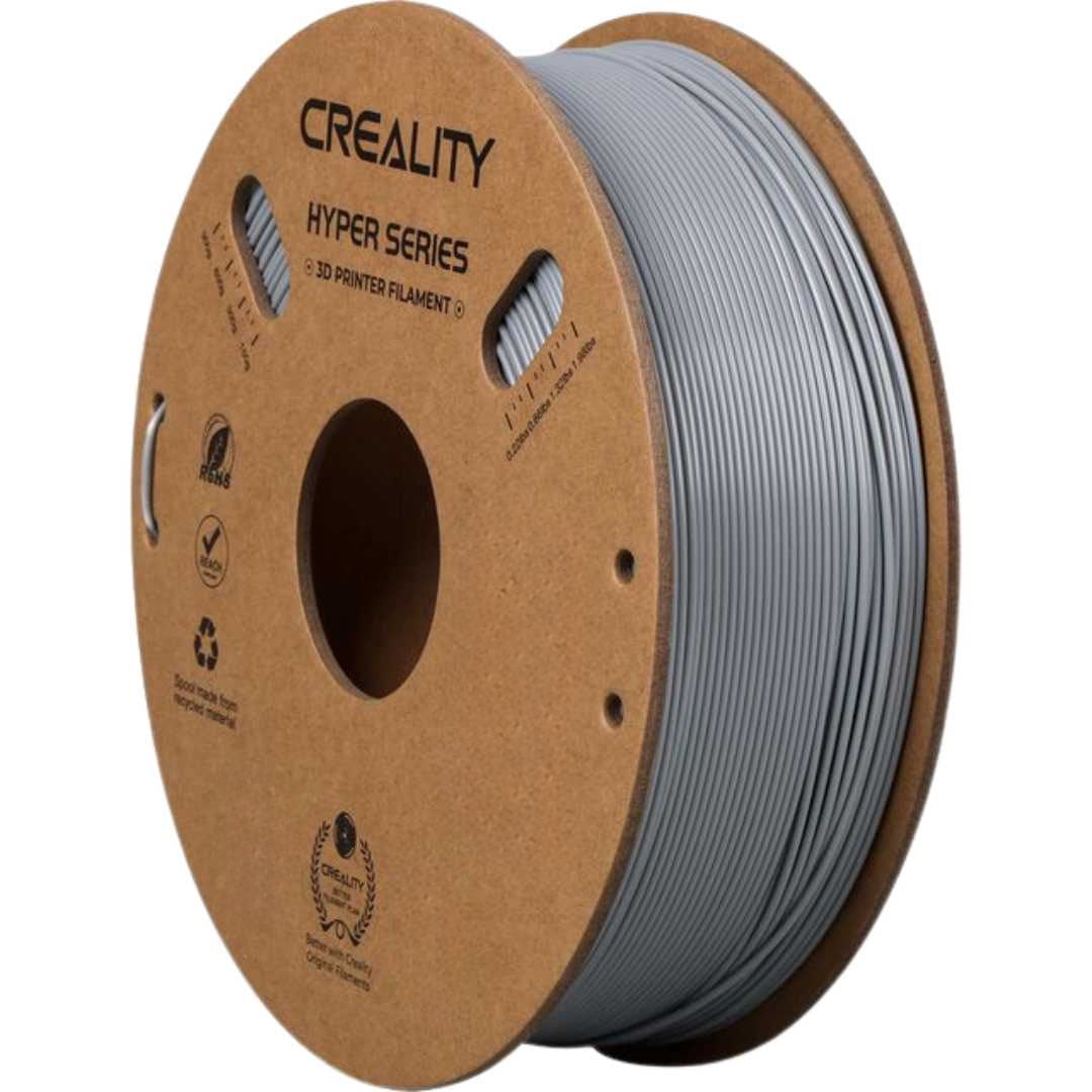 Creality Hyper 1.75mm ABS Filament  for High Speed 3D Printer - 1kg/2.2lbs per Spool - Grey 12 Unit per pack