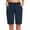Navy Blue, variant on BALEAF Women's Bermuda Shorts Cotton Long Shorts with Pockets Black XS