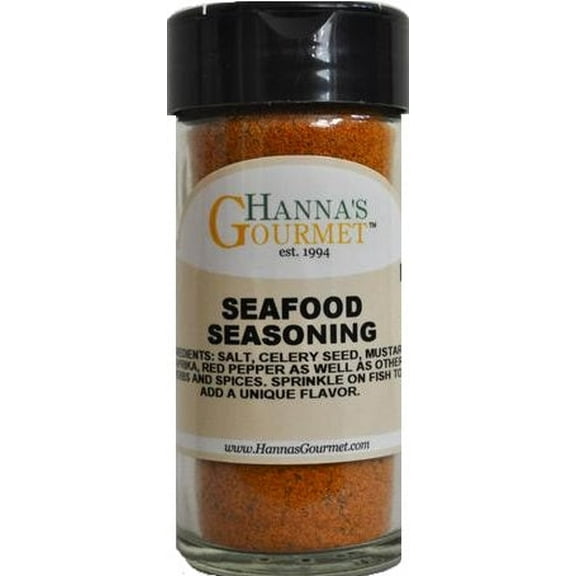 Hanna's Seafood Seasoning, 4 fl oz Glass Jar