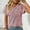 Wine, variant on QUNYINEY Striped Shirts for Women Trendy Short Sleeve V Neck Casual Tops Going Out Loose Pullover Shirts