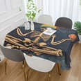 thumbnail image 2 of Yayeee Tablecloths 54" x 54" Rectangle Wrinkle Resistant Party Table Cover, Skeleton with Rainbow, 2 of 8