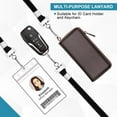 thumbnail image 4 of 50 PCS Badge Lanyards Flat Lanyards for ID Card Badges Bulk Lanyards with Swivel J Hook Clip for Office Workers, Teachers (Black), 4 of 7