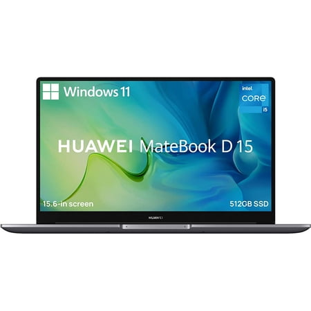 HUAWEI MateBook D 15 Laptop - Windows 11, 15.6'' 1080P Eye Comfort