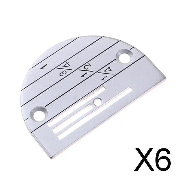 6 Placas de Alimentación Tipo B de Metal para Máquina de Coser Industrial de Una Sola Aguja 6 piezas
