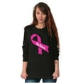 thumbnail image 3 of Breast Cancer Awareness Believe Women's Long Sleeve T Shirt Brisco Brands X, 3 of 6
