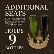 Vintage Shop Additional Seats for Rotational Bottle Drainer Tower (#4807)