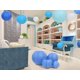 thumbnail image 2 of Faroles chinos decorativos colgantes, suministros para fiestas temáticas azules para decoración de bodas y actividades de bricolaje, faroles de papel reutilizables y duraderos que iluminan los, 2 of 5
