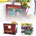 thumbnail image 2 of 2025 Graduation Picture Frame with Stand, with Tassel Holder & Graduation Cap Pattern, Class of 2025 Wooden Graduation Photo Frame, Graduation Gifts for High School College (#02 F), 2 of 6