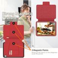 thumbnail image 6 of Allytechgroup Ultimate Slim Fit Case for iPad Air 11 Inch 2024, Anti-Scratch Auto Sleep and Shockproof Tablet Cover with Multi Angle Viewing Stand, Pencil Holder and Card Slots, Red, 6 of 8