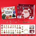 thumbnail image 3 of Pulsera navideña dorada con 24 cuadrículas, caja ciega, calendario, caja de regalo, joyería de cuentas, regalo navideño, 3 of 3