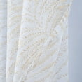 thumbnail image 2 of RT Designers Collection Faye Grommet Metallic Sheer Printed Doily Curtain Panel 54" x 84" Taupe, 2 of 2