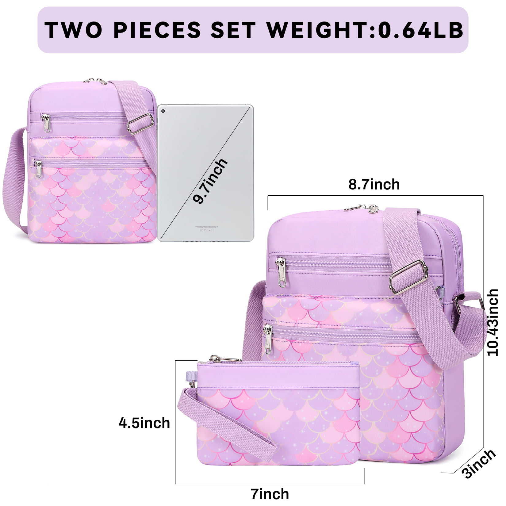 SHOPNJAZZ Frozen Handbags Cute Sling Bag Wallet Purse For  Kids Girls Gift 2-5Y - Purple Shoulder Bag - Shoulder Bag