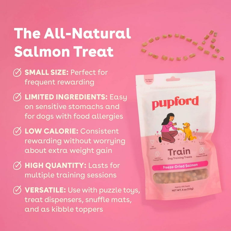 Freeze Dried Salmon Training Treats for Dogs, High Value, Low