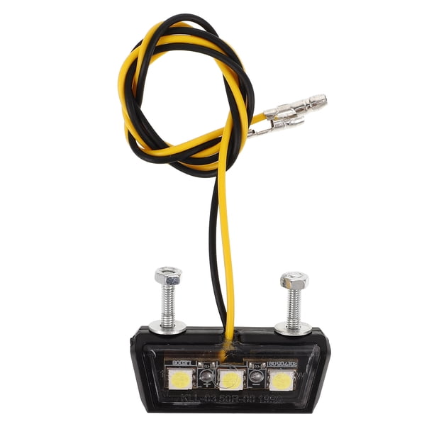 Luz de matrícula de motocicleta, luz LED miniatura, luz de matrícula LED universal, luz trasera de motocicleta