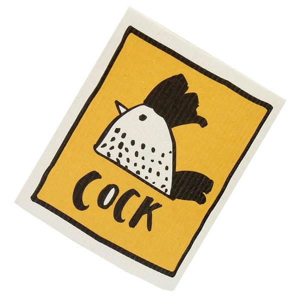 Kearding Paño de limpieza de cocina Paños de con patrones encantadores Cabeza de pollo Type1 NO1