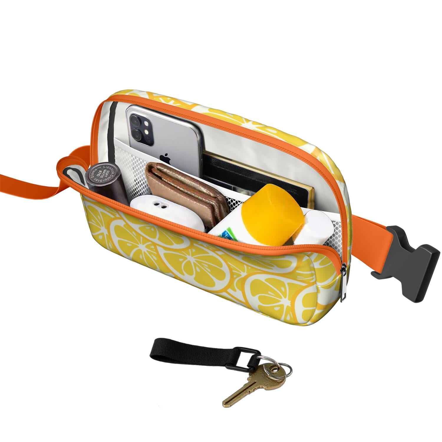 Yellow Lemon Belt Bag – Retro Summer Fruit Fanny Pack for Cute Outfits & Lemon Addicts