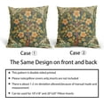 thumbnail image 6 of Vintage Rustic Flower Pillow Covers 20x20 Sage Green Yellow Floral Tree Pattern Decorative Throw Pillows Outdoor Linen Farmhouse Cushion Case Country Pillowcase for Sofa Bed Room Decor Set of 2, 6 of 6