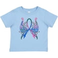 thumbnail image 3 of Inktastic Thyroid Cancer Awareness with Butterfly Ribbon Words Boys or Girls Baby T-Shirt, 3 of 5
