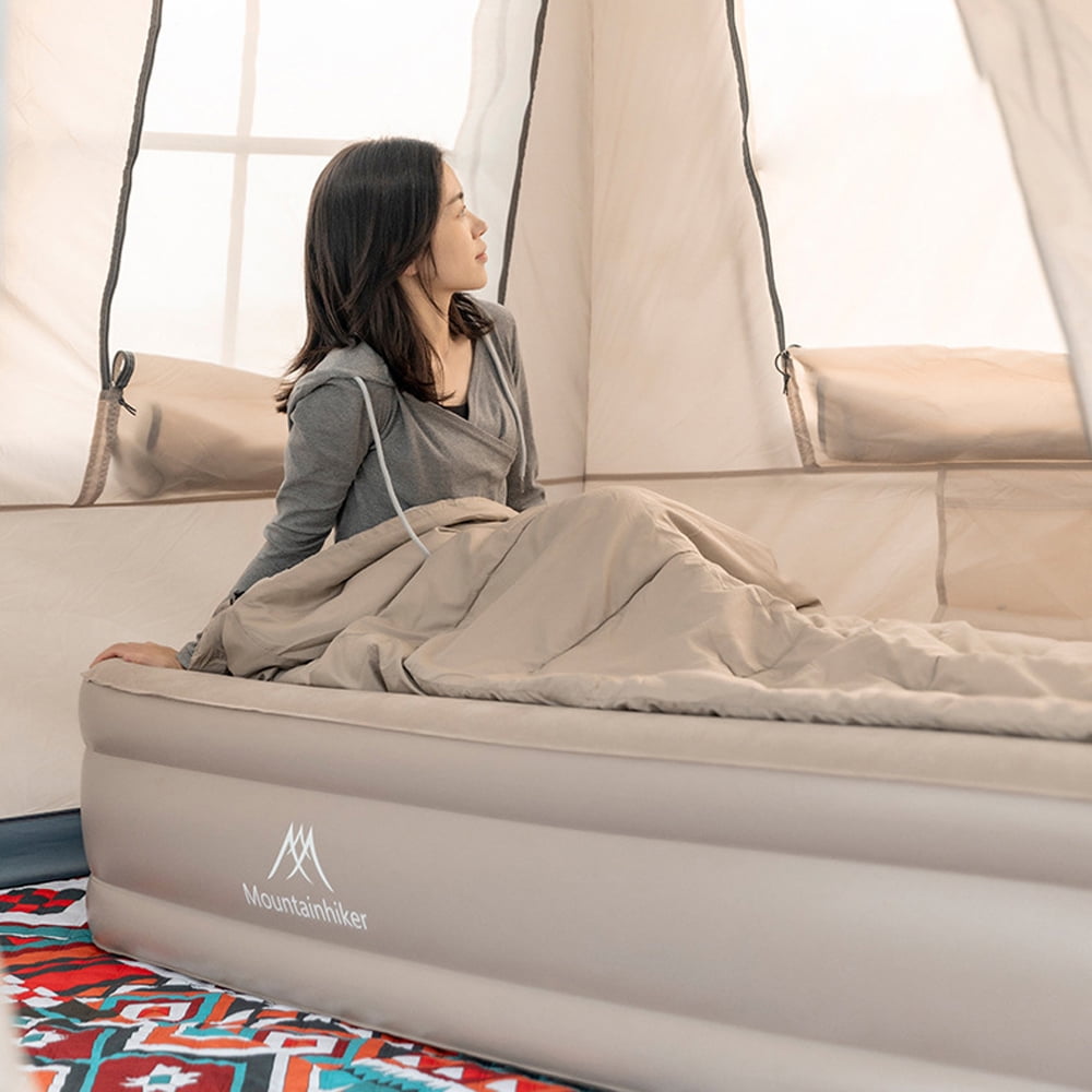 Outdoor Camping Picnic Inflation Bed Self driving Travel Portable Soft Inflation Mattress High Resilience Comfort Automatic Inflation Mattress with Pillow Walmart