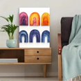 thumbnail image 5 of Qisvanset Framed Canvas Wall Art, 12x16 Inch Boho Rainbow Girl Kids Nursery Watercolor Art, 5 of 5