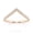 14K Rose Gold Plated 925 Sterling Silver, variant on 1/5 Carat Round Moissanite Curved Wedding Bands Ring for Women 14K Rose Gold Plated 925 Sterling Silver V Shaped Stacking Anniversary Engagement Ring Jewelry Gift for Her D Color VVS1 Clarity 5