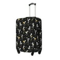 thumbnail image 2 of Daiia Playing Music Skeletons Luggage Cover, Thickened Washable Travel Luggage Covers, Elastic Unique Baggage Covers for 18-20 inch Luggage-Small, 2 of 9