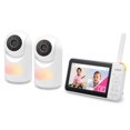 thumbnail image 3 of VTech VM5267-2 2 Camera 5” Digital Video Baby Monitor with Pan and Tilt and Night Light, White, 3 of 10