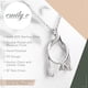 thumbnail image 2 of Collar con soporte para anillos Emily C en forma de espoleta de plata de ley, 2 of 8