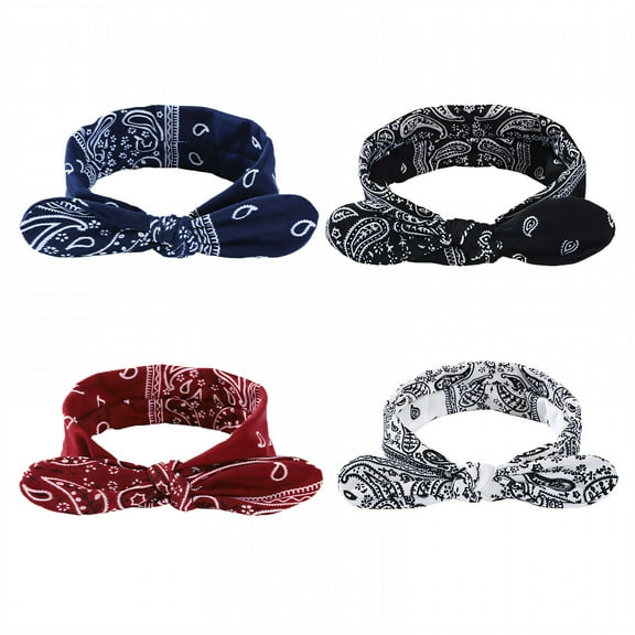 Designice 4Pcs Headbands for Women, Versatile Functionality Bandana Headband, Comfortable Fit Girls Hair Accessories,Multicolor