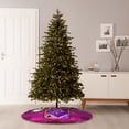 thumbnail image 4 of Lsque Geometry Dash Print Christmas Tree Skirt with Ties and Velcro,Xmas Holiday Decorations, Adjustable Tree Skirt-30", 4 of 6