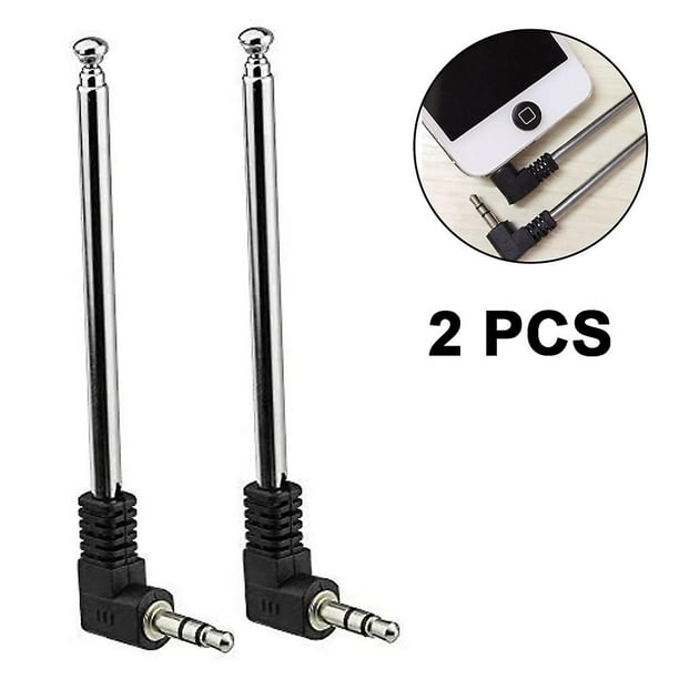 Antena telescópica de radio Fm de 3,5mm, compatible con el teléfono móvil, Op-1 de ingeniería adolescente y otros productos electrónicos, puerto de 3,5mm, Fm Radio Rece Afortunado Sencillez