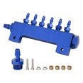 thumbnail image 3 of Kit de Colector de Vacío Kit de Colector de Admisión de Bloque de Vacío de 6 Puertos Conector NPT de 1 8 Pulgadas Salida de Entrada NPT DE 1 2 PULGADAS Universal para turbos de, 3 of 7