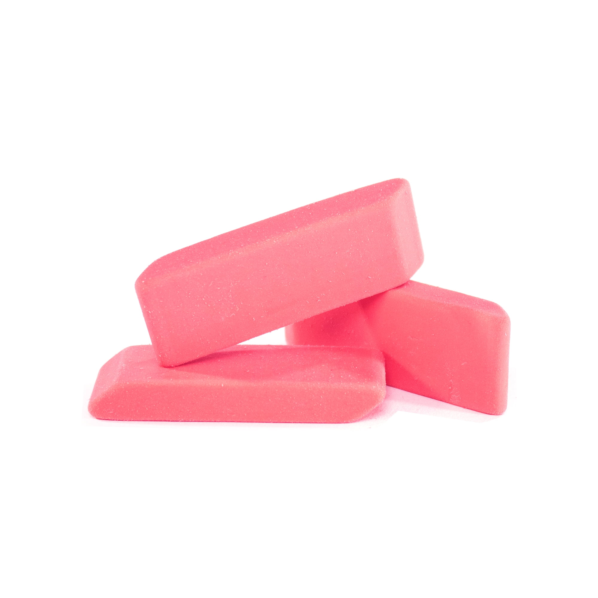 West Coast Paracord - Pink Block Erasers, Medium, Bulk Pack of 90