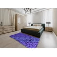 thumbnail image 4 of Ahgly Company Indoor Rectangle Patterned Cobalt Blue Area Rugs, 2' x 3', 4 of 6
