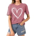 thumbnail image 2 of Valentines Day Shirts for Women Cute Love Heart Shirts Tee Tops Shirt Gift for Her, 2 of 6