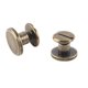 thumbnail image 4 of Lot de 20 vis à tête plate en cuivre et laiton, écrous, clous, rivets, capuchon en cuir, accessoire (5 mm), 4 of 4