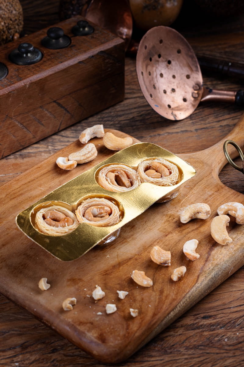 Snacklava Snap & Bloom Variety Pack (24 Pieces) - 2 Pistachio Kunafa with Rose Water Flavor (6 Pieces), 2 Pistachio Date Bites with Cardamom (10 Pieces), 2 Cashew Bird's Nest (8 Pieces) - 6 Pack