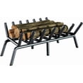 thumbnail image 1 of Flat Bar Fireplace Grate Heavy Duty Solid Steel Fireplace Log Grate with Support Legs Firewood Rack Outdoor for Backyards Courtyards Terraces Fireplaces, 1 of 6